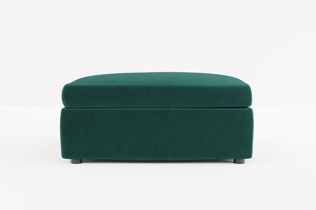 Destin Joya Green Velvet Cocktail Ottoman