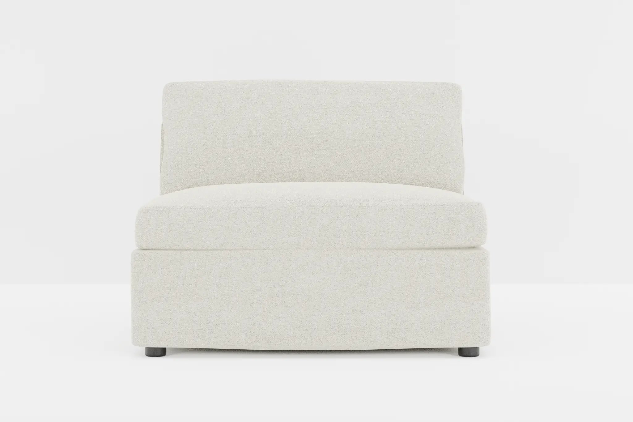 Destin Elite Ivory Fabric Armless Chair Destin Elite Ivory Fabric Armless Chair