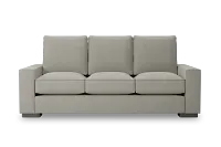 Edgewater Elite Gray 84" Sofa W/ 3 Cushions