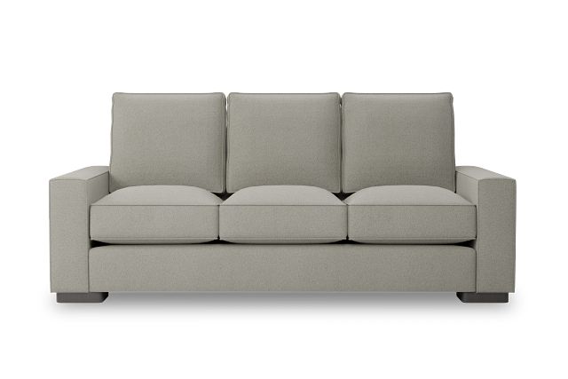 Edgewater Elite Gray 84" Sofa W/ 3 Cushions