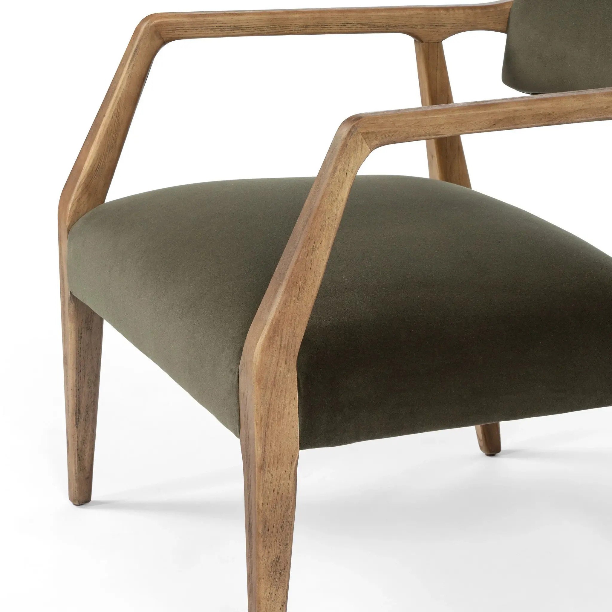 Four Hands Tyler Dark Green Velvet Accent Chair Four Hands Tyler Dark Green Velvet Accent Chair