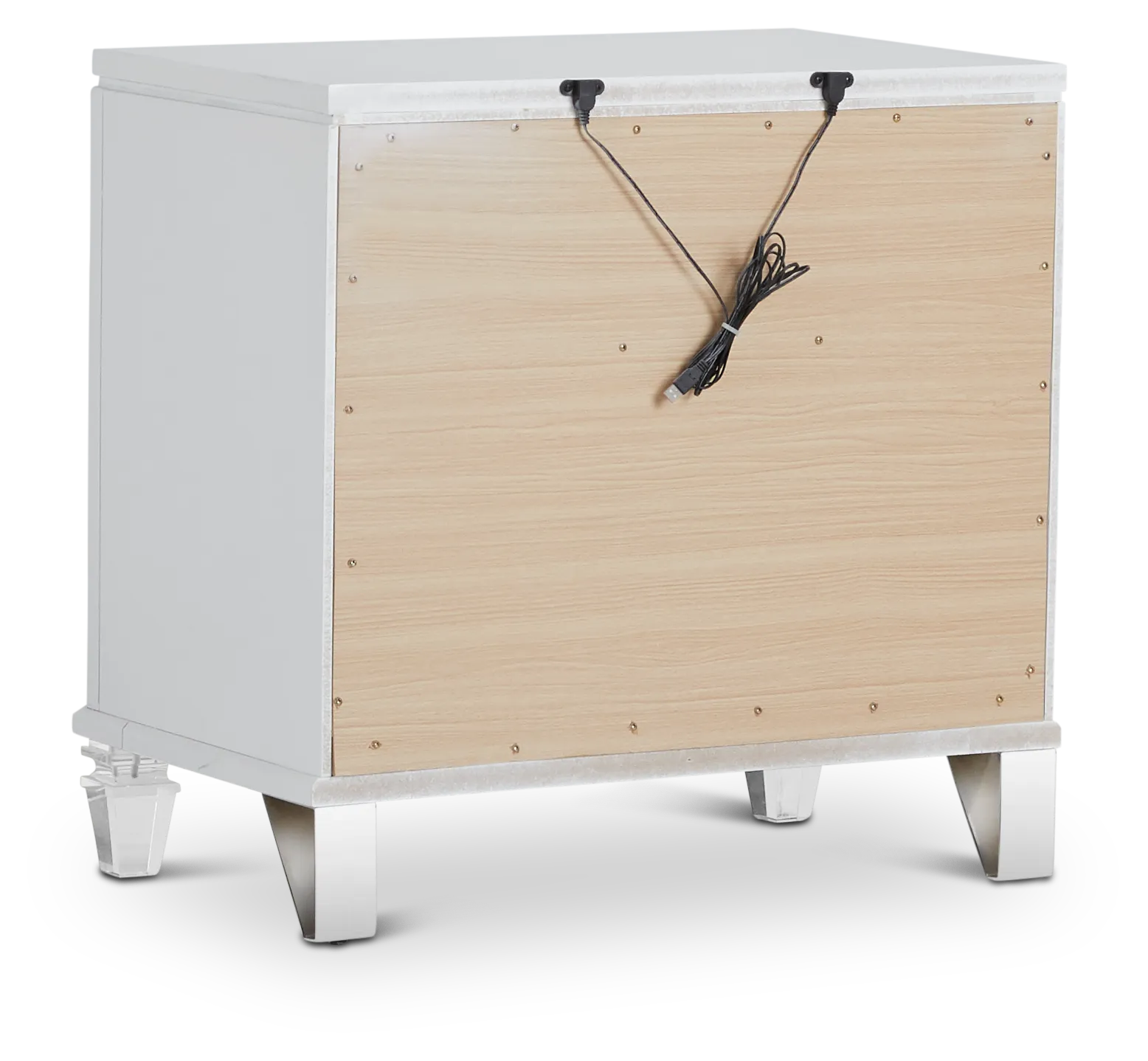 Vegas White Nightstand