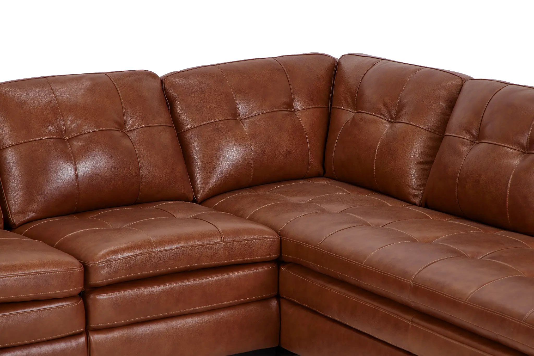 Braden Medium Brown Leather Medium Right Bumper Sectional Braden Medium Brown Leather Medium Right Bumper Sectional