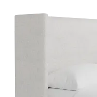 Captiva Linen Light Beige 48" Upholstered Shelter Bed