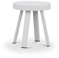 Tortuga White Small End Table