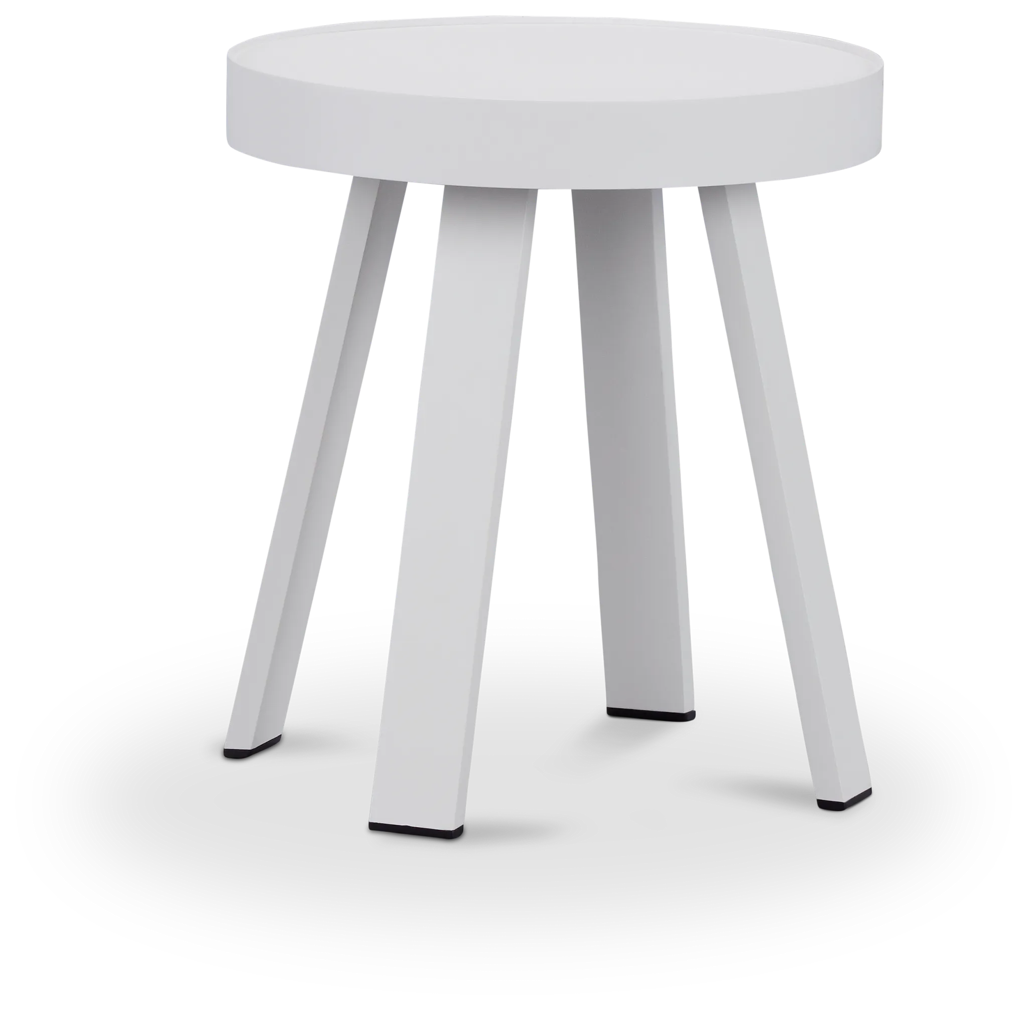 Tortuga White Small End Table