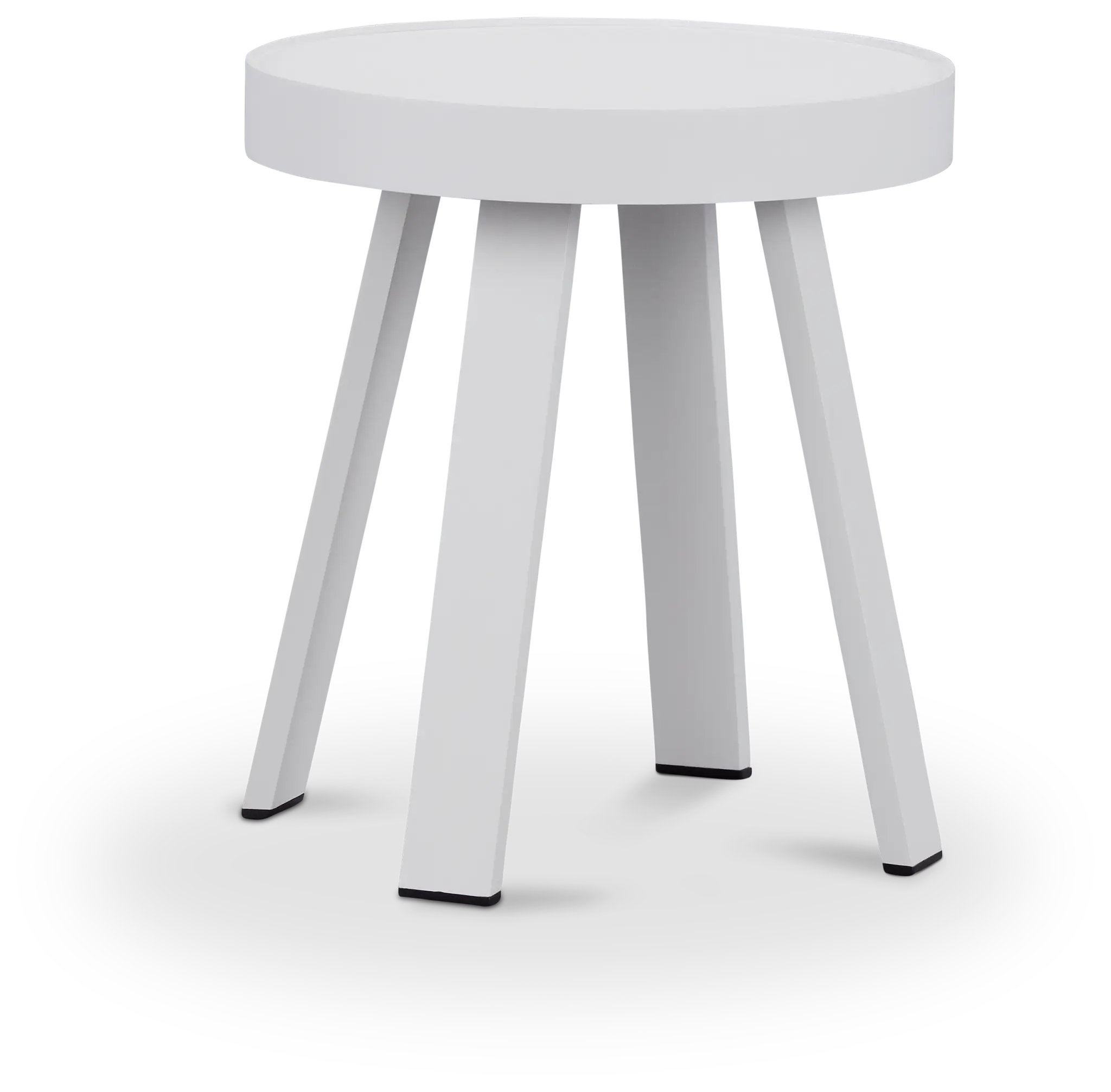 Tortuga White Small End Table Tortuga White Small End Table