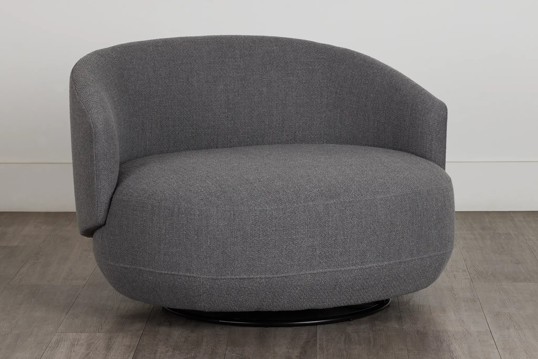 Chrisley Dark Gray Fabric Swivel Accent Chair Chrisley Dark Gray Fabric Swivel Accent Chair