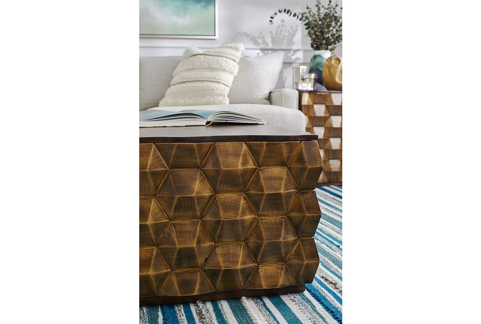 Versie Gold Square Coffee Table