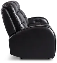Omega Black Micro Power Reclining Sofa