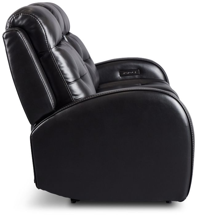 Omega Black Micro Power Reclining Sofa