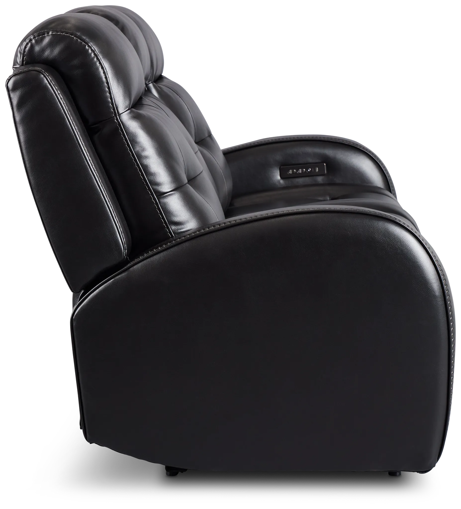 Omega Black Micro Power Reclining Sofa