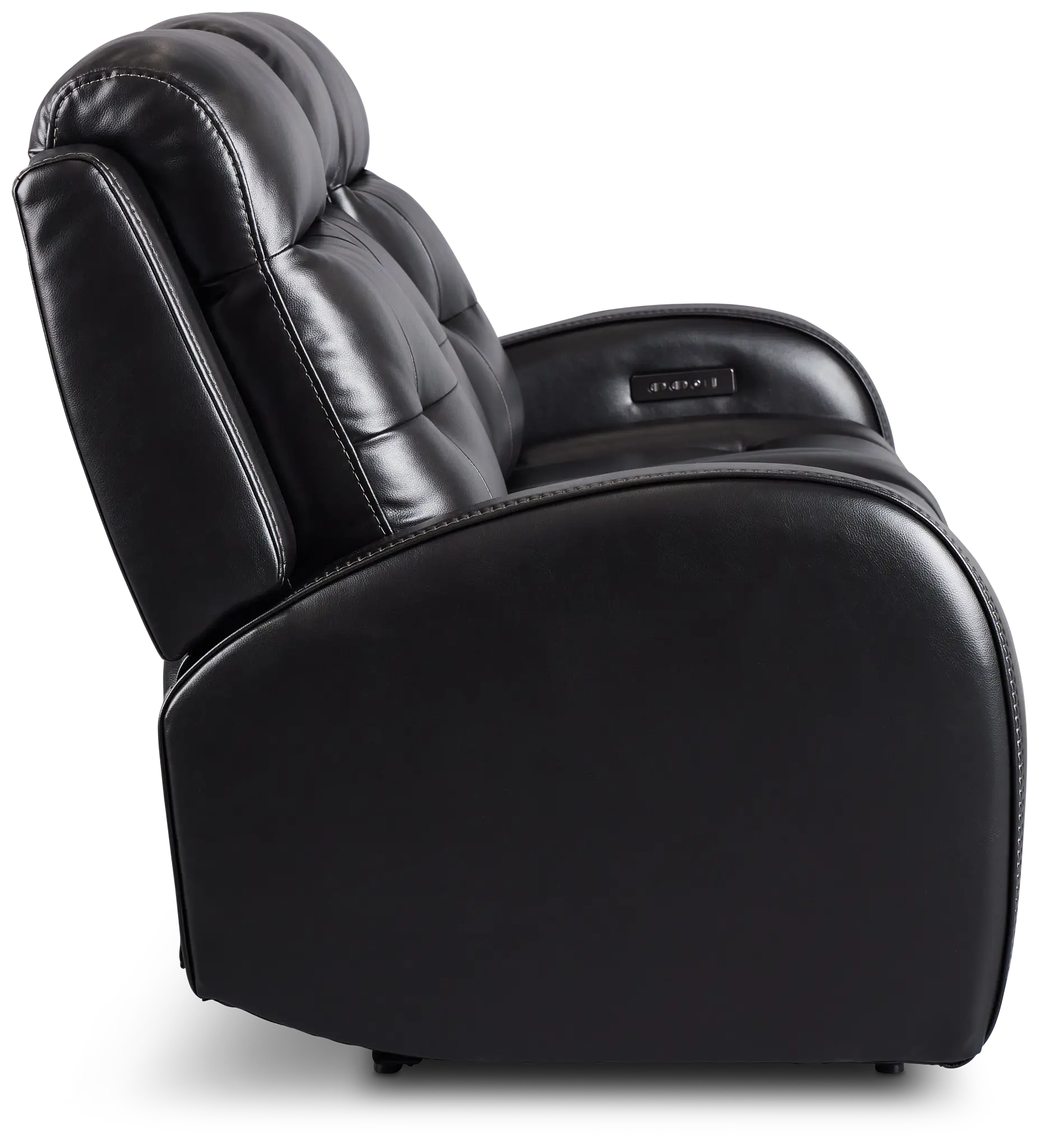 Omega Black Micro Power Reclining Sofa Omega Black Micro Power Reclining Sofa
