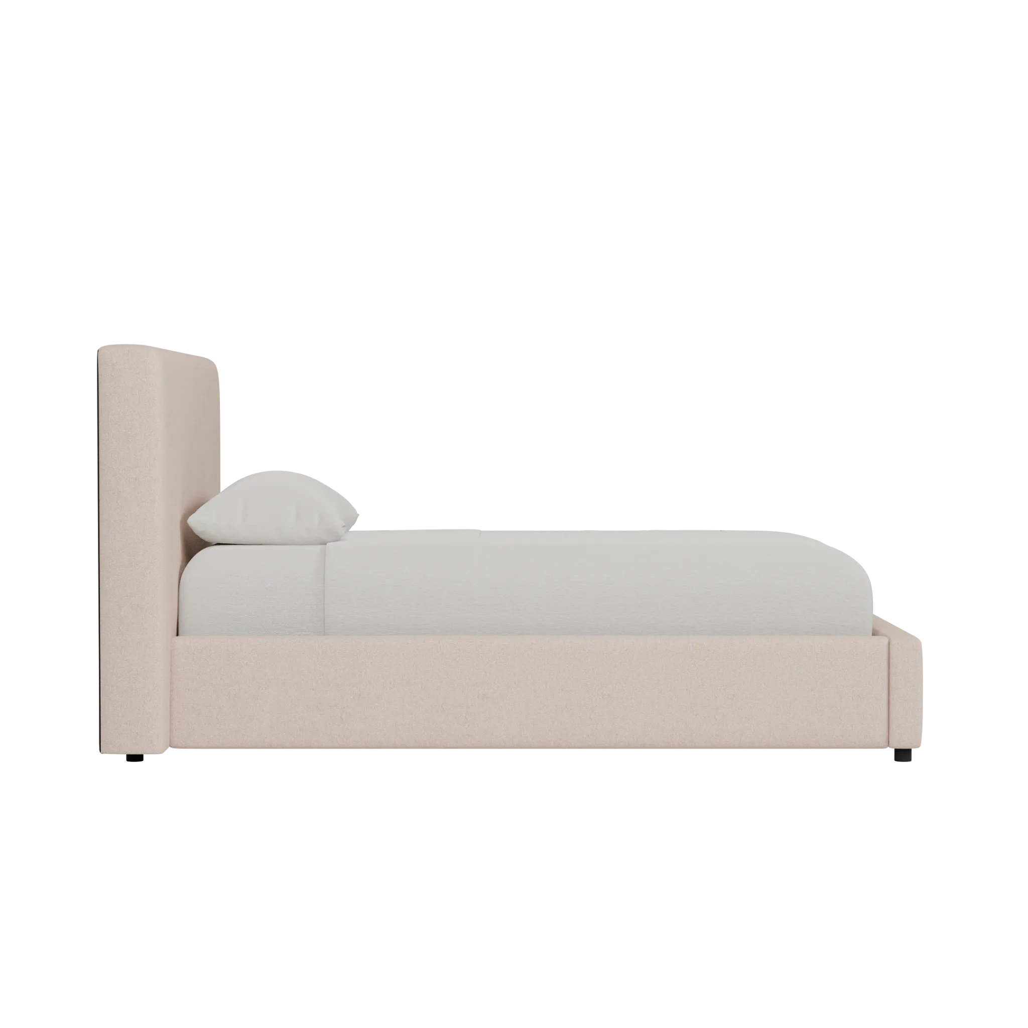 Grayton Natural Beauty Light Blue 44" Upholstered Platform Bed