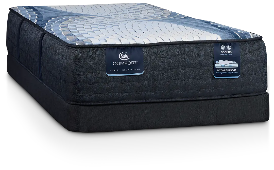 Serta Icomfort Aveda Plush Low-profile Mattress Set Serta Icomfort Aveda Plush Low-profile Mattress Set