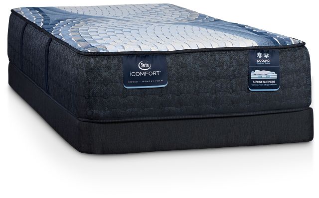 Serta Icomfort Aveda Plush Low-profile Mattress Set