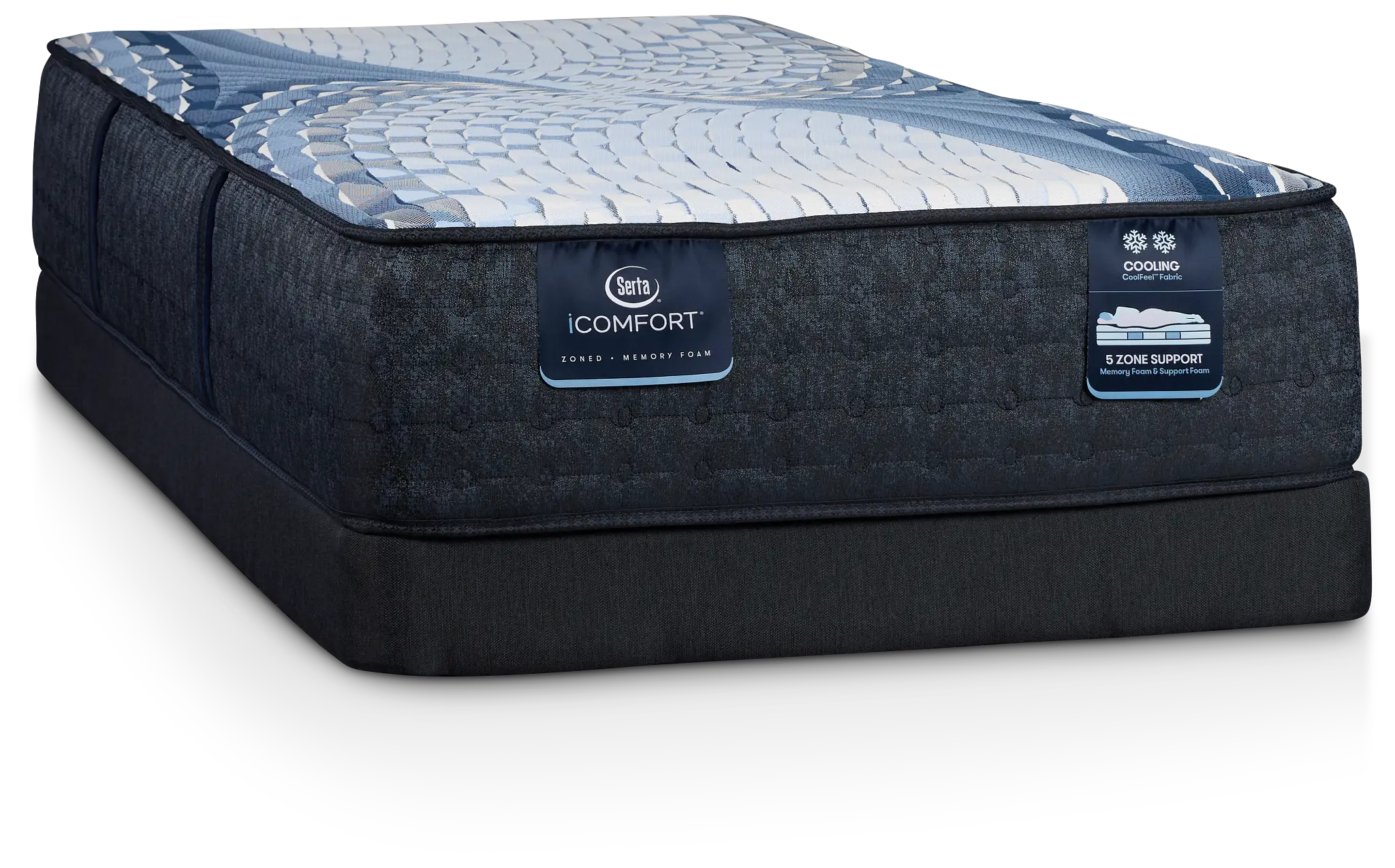 Serta Icomfort Aveda Plush Low-profile Mattress Set Serta Icomfort Aveda Plush Low-profile Mattress Set