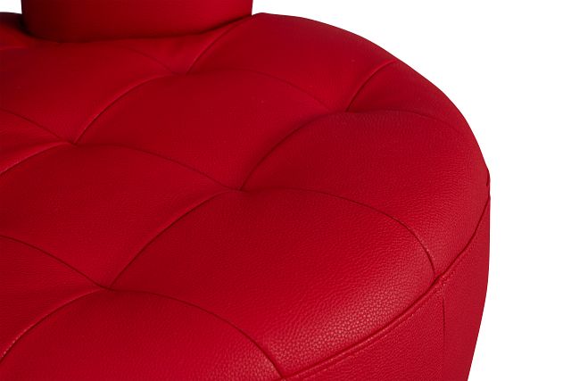 Zion Red Micro Swivel Accent Chair