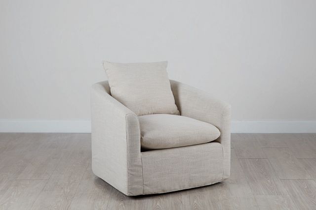Willow Light Beige Fabric Swivel Chair (0)