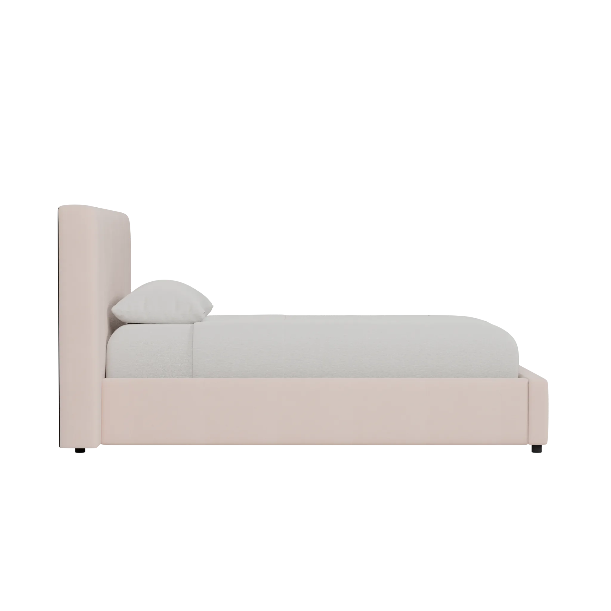 Grayton Joya Light Pink 44" Upholstered Platform Bed