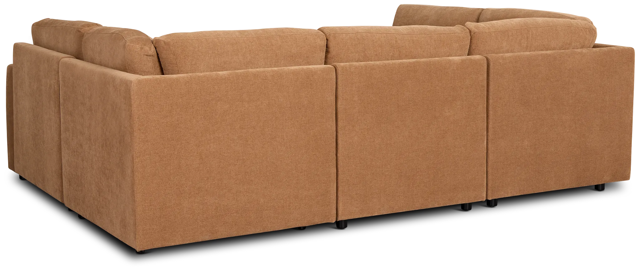 Addie Brown Fabric 6-piece Pit Storage Sectional