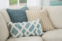 Maxton Blue Lumbar Accent Pillow