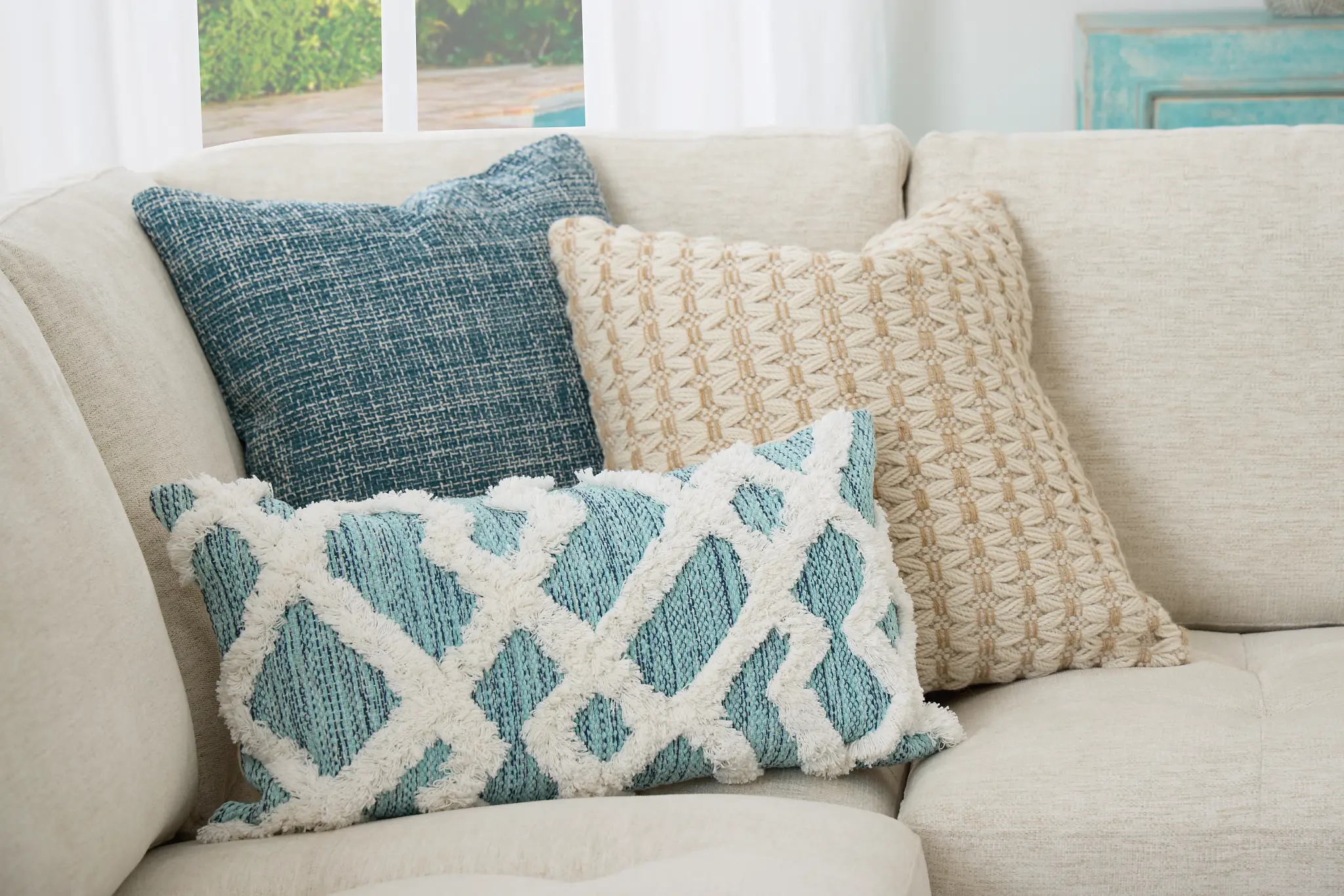 Maxton Blue Lumbar Accent Pillow Maxton Blue Lumbar Accent Pillow
