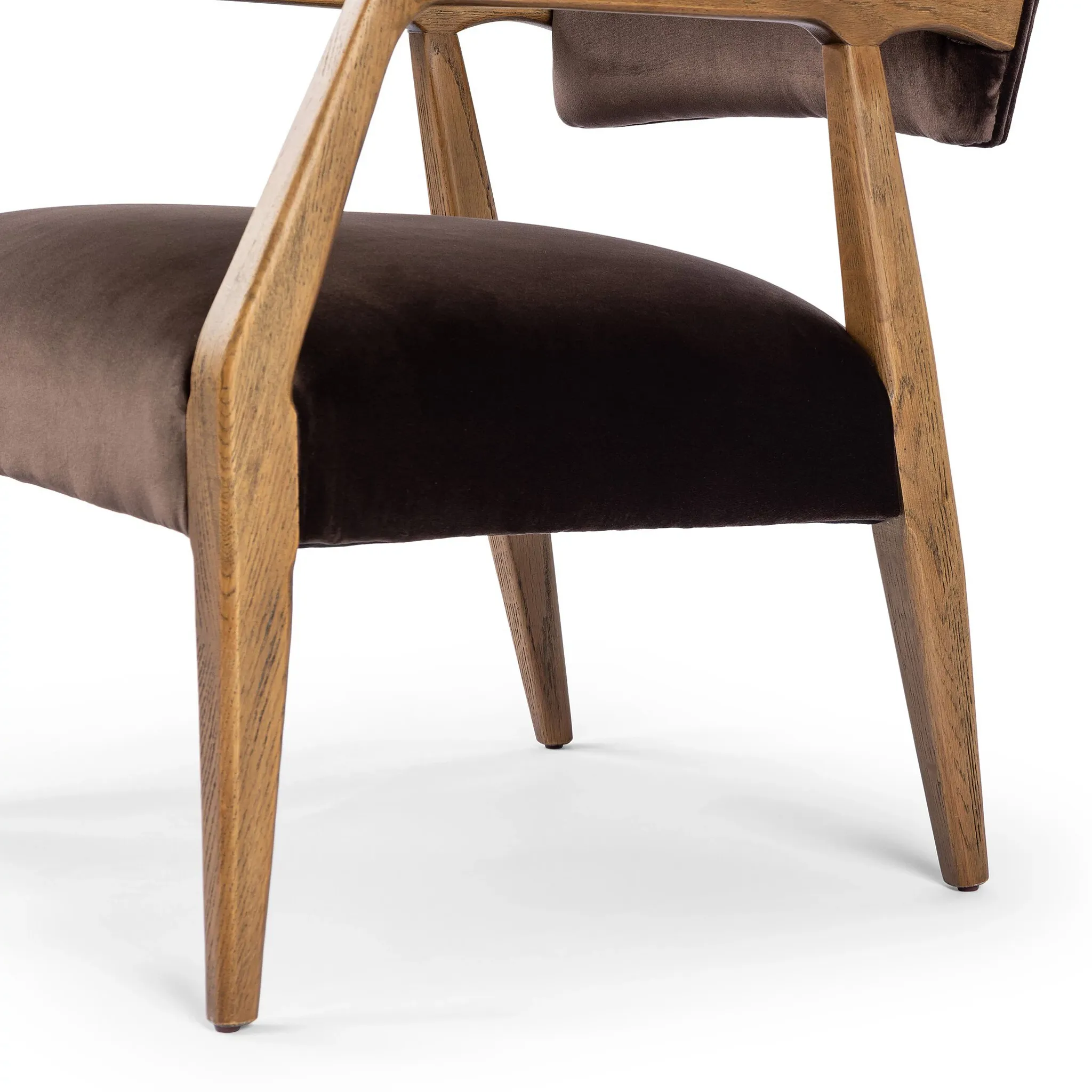 Four Hands Tyler Brown Velvet Accent Chair