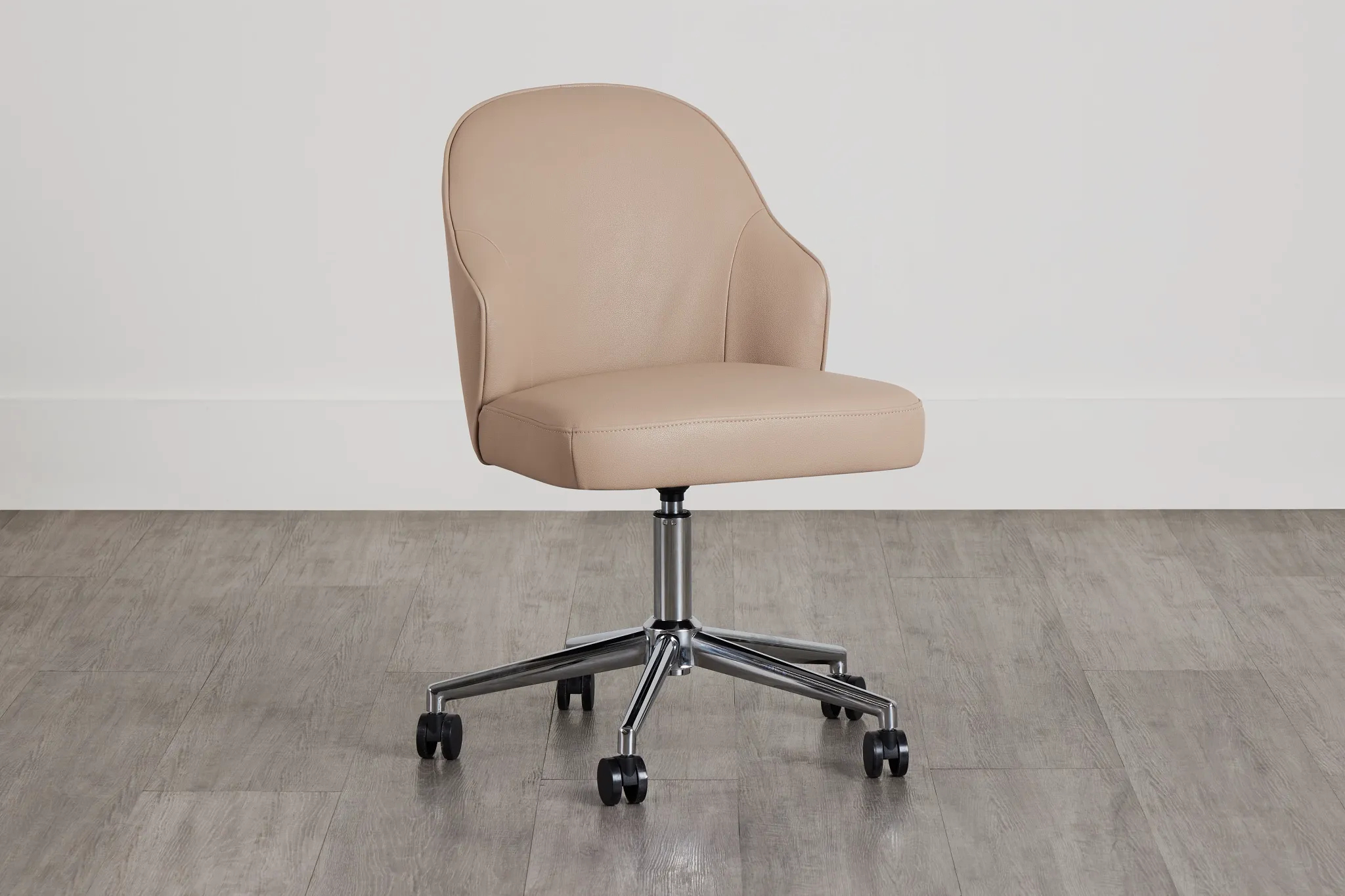 Paige Beige Swivel Desk Chair