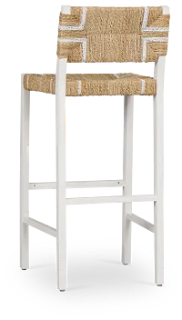 Nantucket Light Tone Woven 30" Woven Barstool