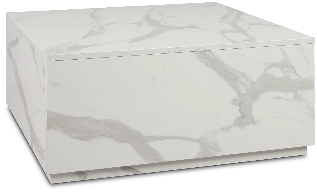 Modena White Square Coffee Table