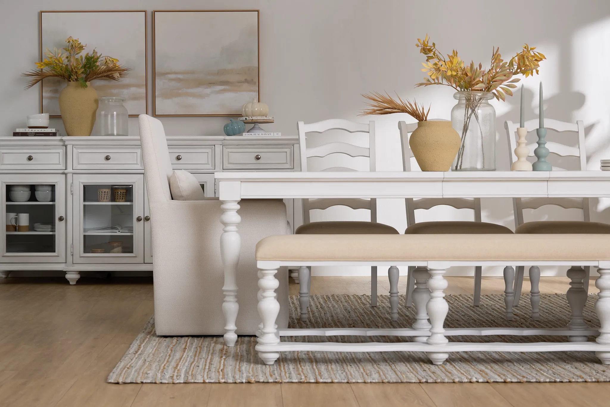Savannah Ivory Rectangular Table