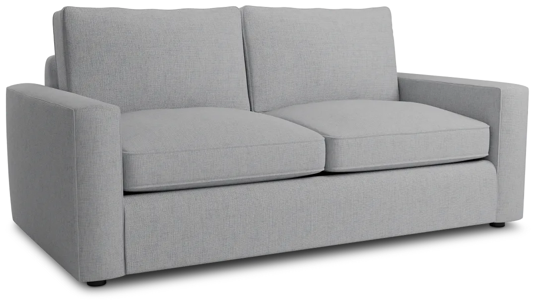 Siesta Delray Light Gray Fabric Sofa