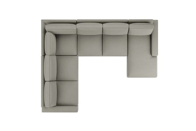 Edgewater Elite Gray Medium Right Chaise Sectional