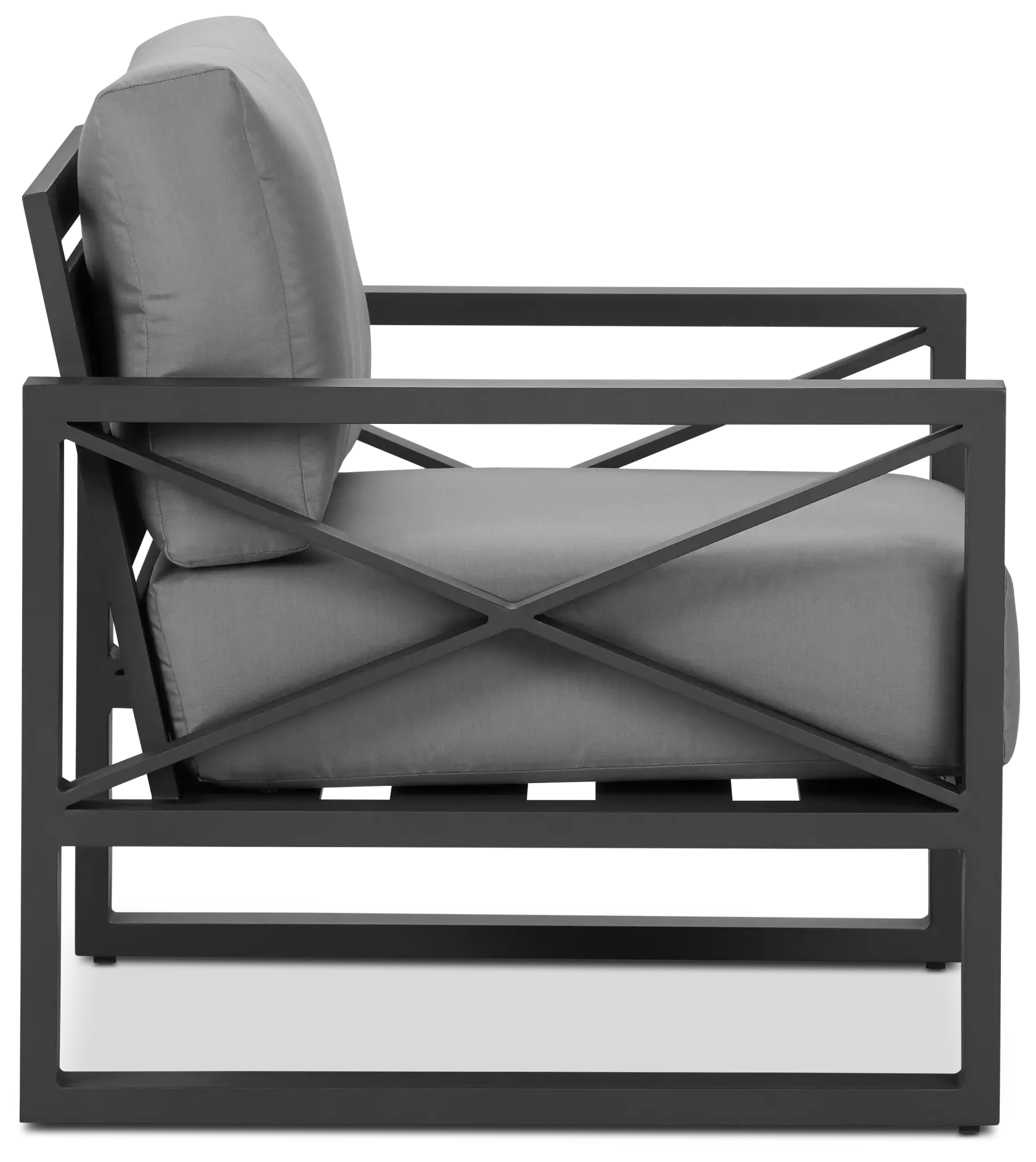 Linear Dark Gray Aluminum Chair Linear Dark Gray Aluminum Chair
