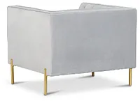 Bella Gray Velvet Chair