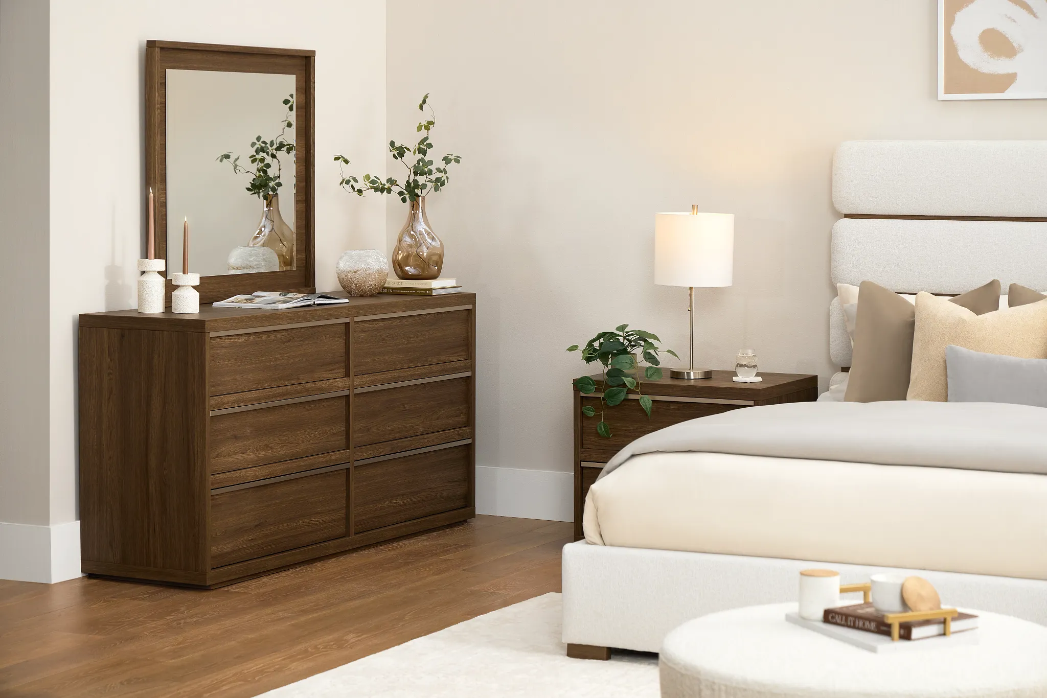 Capraia Dark Tone Dresser & Mirror