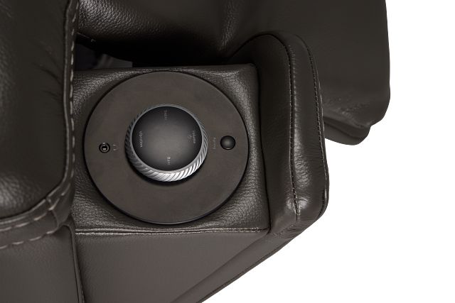 Fallon Dark Gray Lthr/vinyl Power Recliner