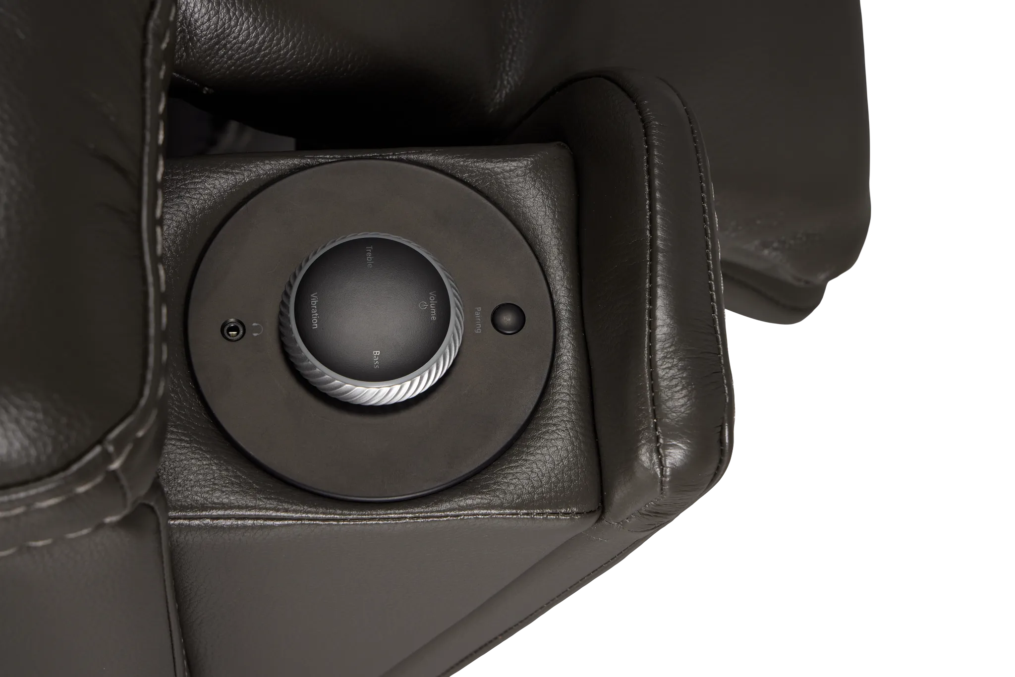 Fallon Dark Gray Lthr/vinyl Power Recliner