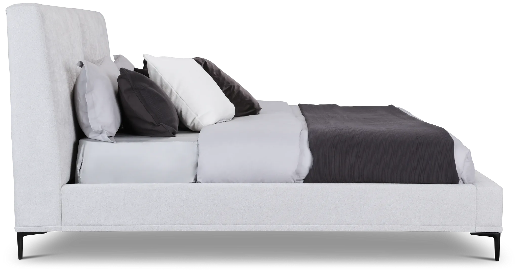 Emit Light Gray Uph Panel Bed