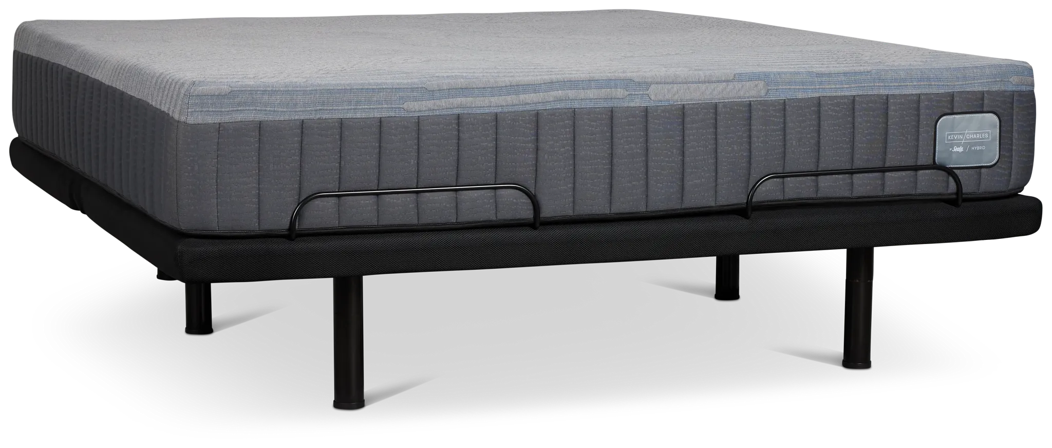 Kevin Charles By Sealy Hybrid Medium Plus Adjustable Mattress Set