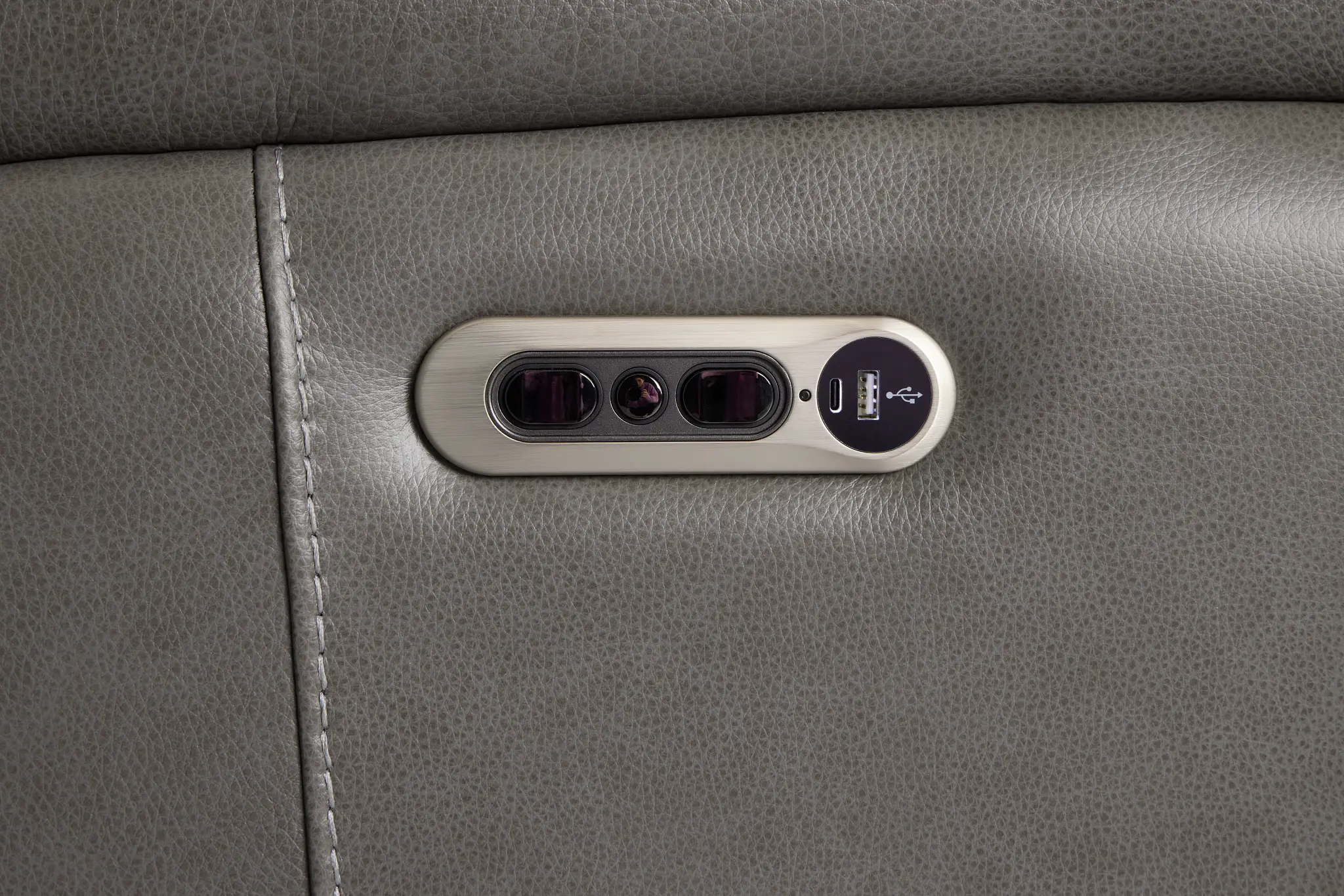 Jasper Gray Leather Power Recliner Jasper Gray Leather Power Recliner