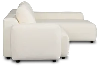 Cleo Light Beige Fabric Right Chaise Sectional