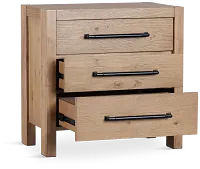 Tahoe Light Tone 3-drawer Nightstand