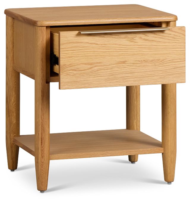 Stockton Light Tone Small Drawer Nightstand