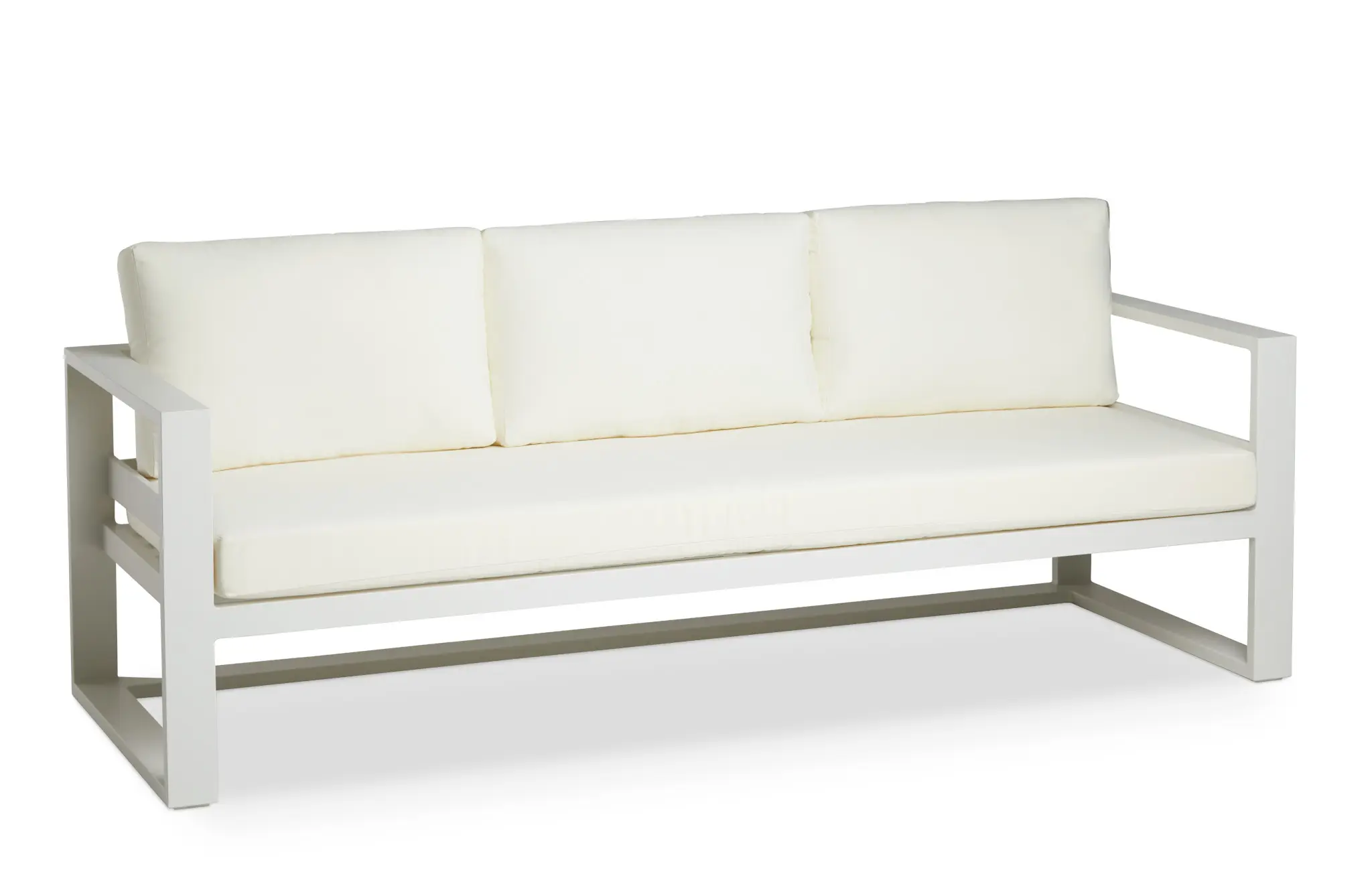 Lisbon White Aluminum Sofa Lisbon White Aluminum Sofa