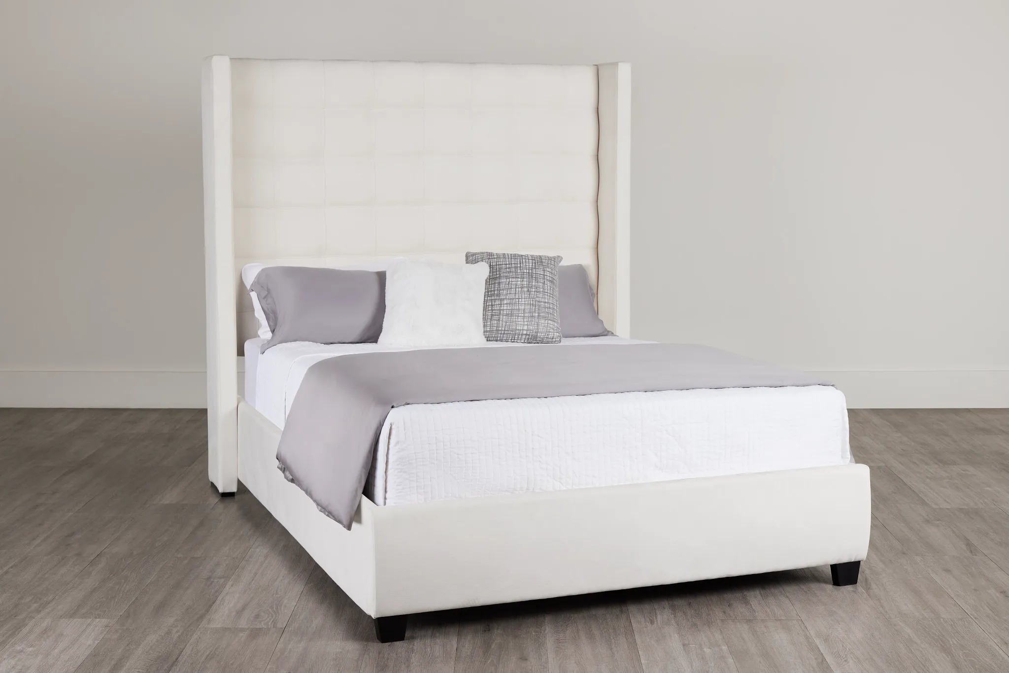 Marco White Uph Platform Bed