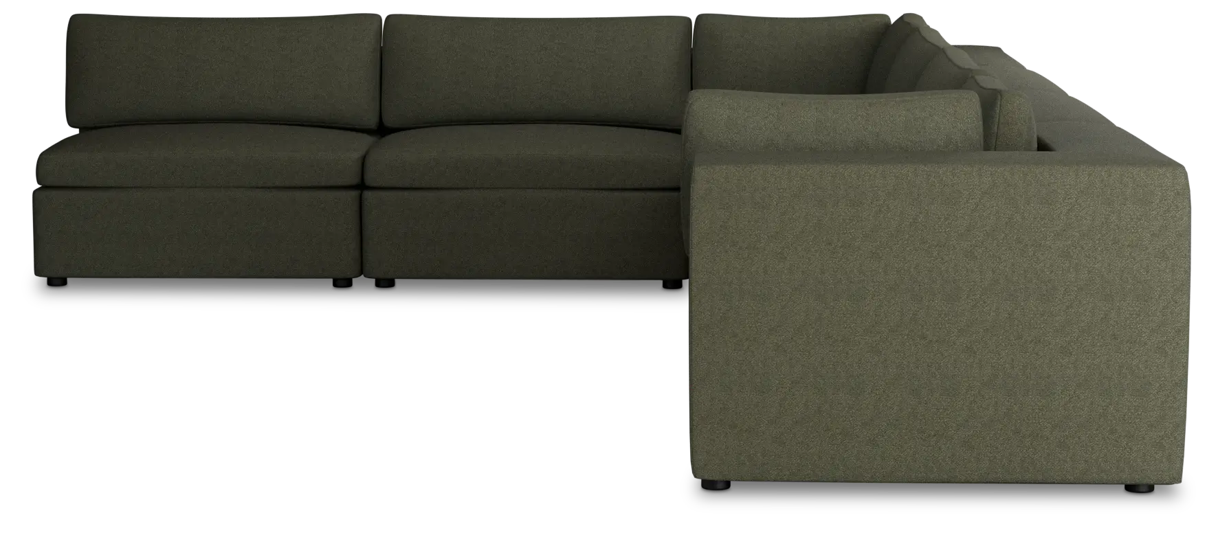 Destin Sutton Green Fabric 6-piece Modular Sectional Destin Sutton Green Fabric 6-piece Modular Sectional