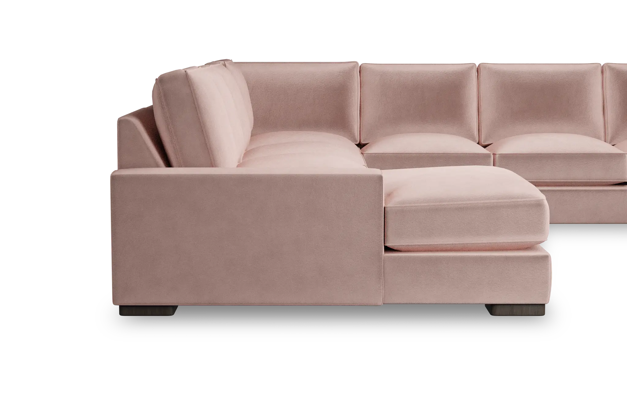 Edgewater Joya Light Pink Large Left Chaise Sectional Edgewater Joya Light Pink Large Left Chaise Sectional