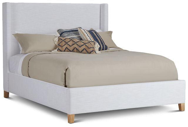 Nantucket White Uph Panel Bed